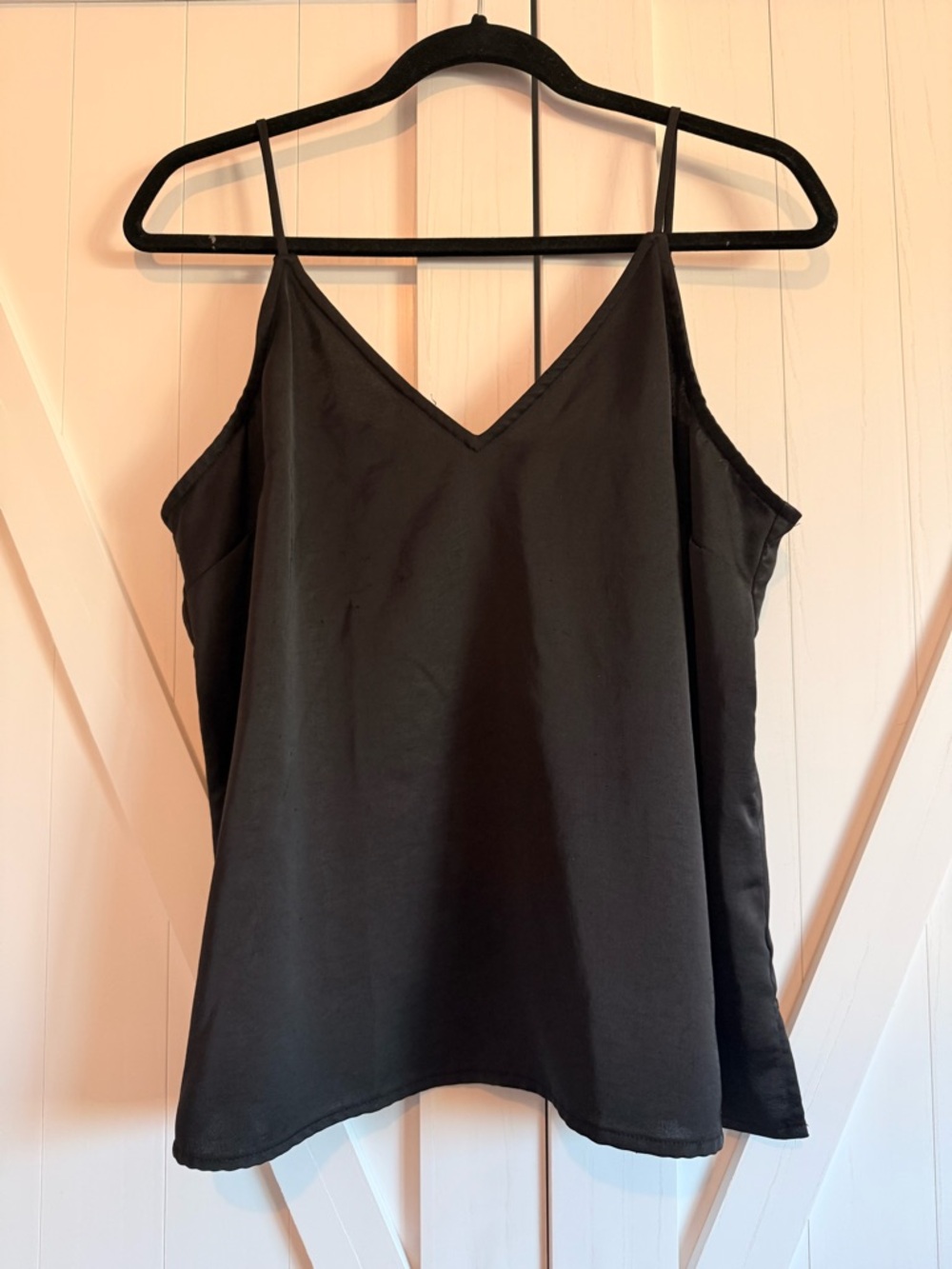 A New Day Women’s Black V-Neck Spaghetti Strap Tank Top